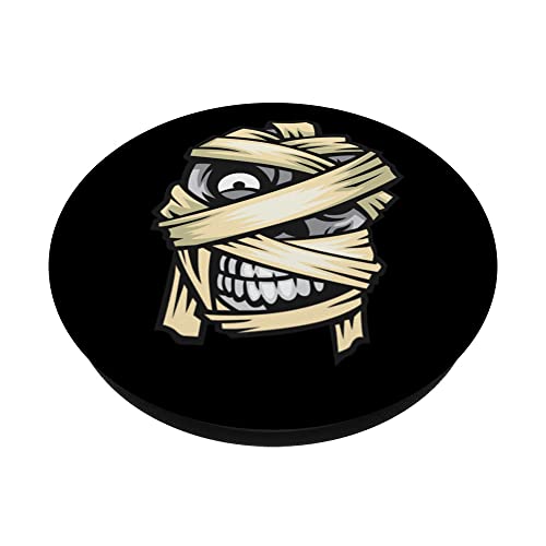 Mad Mummy Pop Socket Halloween Pop Sockets Spooky Halloween PopSockets Swappable PopGrip, Black - Image 2