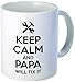 Funny "Keep calm and Papa will fix it", 11OZ Coffee Mug Novelty, Office, Job. By Aviento