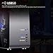 immagine 1GOLDEN FIELD - M3S Mini ITX Tower Computer Aluminium Case PC Gaming con Finestra Laterale