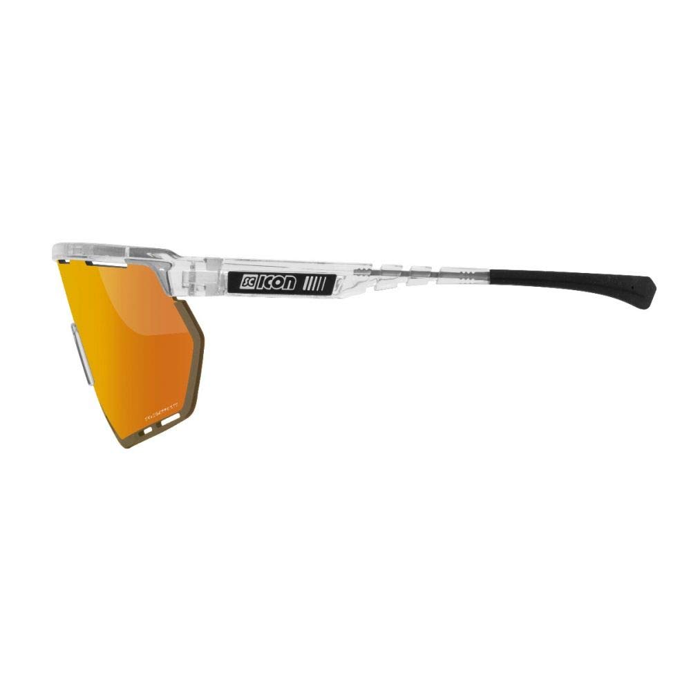 Scicon Sports Aerowing Occhiale Sportivo Ciclismo (Cristallo Lucido/Bronzo Specchiato)
