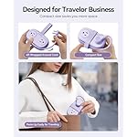 ORICO 4FT Purple Travel Power Strip with 4 AC Outlets, 2 USB-A Ports, and 1 USB-C Port, 45° Flat Plug Extension Cord with Non Surge Protector for Travel/Home/Dorm/Office-AP3 - Image 2