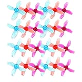 HOPLEX Gemfan 31mm Props 1220 4-Blade PC Propeller with 0.8mm Shaft Micro Whoop Drone Props for 0703-1103 Brushless Motor 24pcs 12CW 12CCW