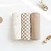 Konssy 3 Pack Muslin Swaddle Blankets for Unisex, Newborn Receiving Blanket, Large 47 x 47 inches, Soft Breathable Muslin Baby Swaddles for Boys & Girls