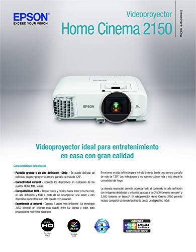 Projetor Epson 2150 Full Hd Wireless Miracast 1080p