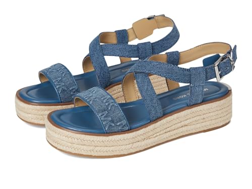 Michael Kors Women's Lynn Espadrille Sandal, Union Wash, 7