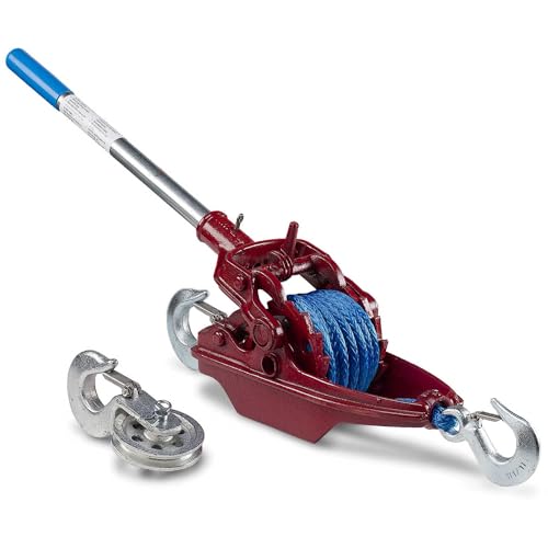 3-35-A-SLT-3C - Wyeth-Scott More Power Puller with Amsteel Blue Rope, 3-Ton Capacity