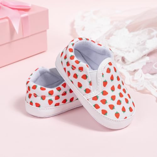 Image of Infant Baby Boys Girls Canvas Sneaker Toddler Slip On Anti Skid Newborn First Walkers Candy Shoes for 0-18 Months