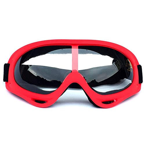 Anti-Glare Lenses, Ski Goggles, Winter Sport Snowboard Goggles With Uv 400 Protection, Snowboard Goggles For Kids, Boys & Girls, Youth, Men & Women, Helmet, Wind Resistance (Red Transparent) #TOP1