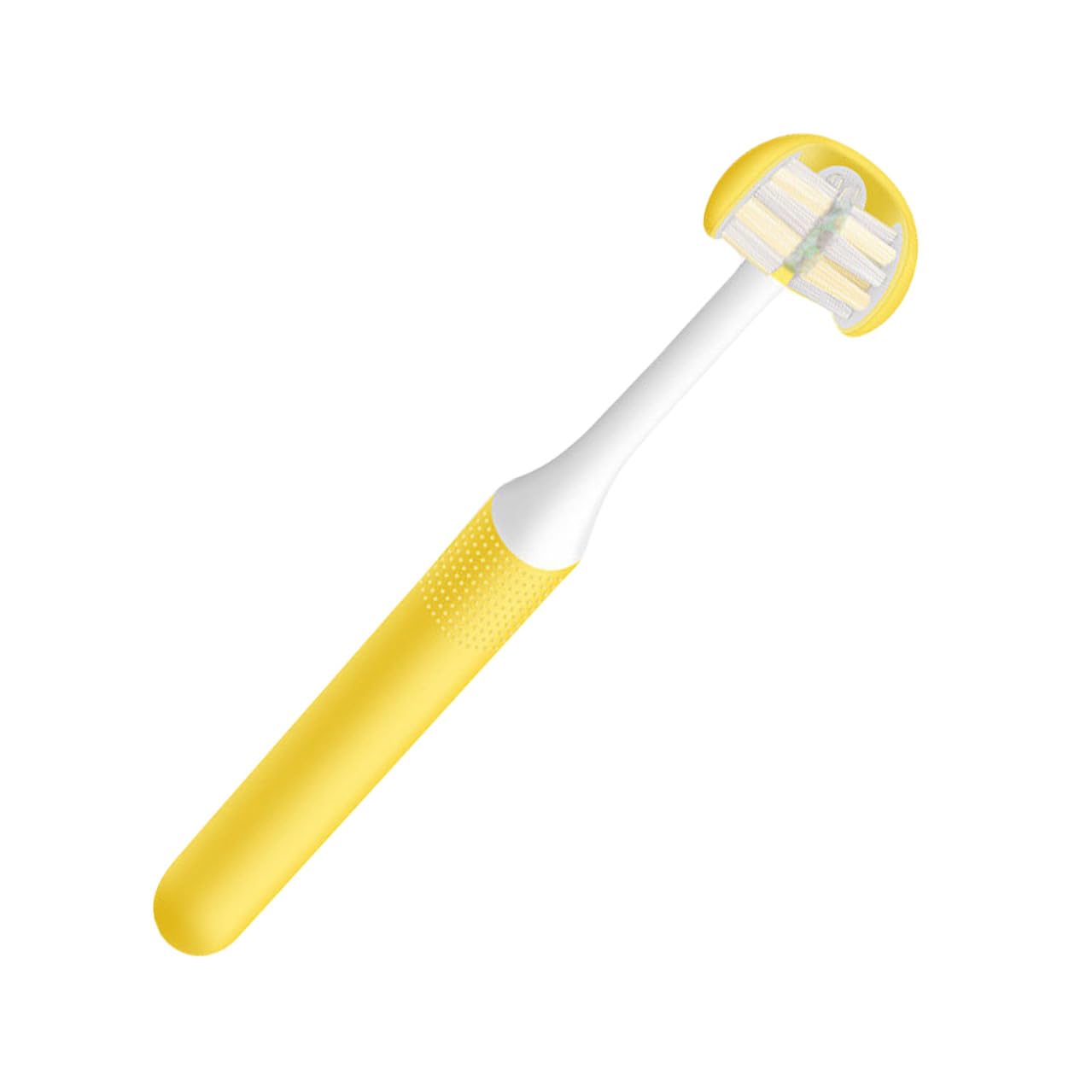 Alipis Spazzolino da Denti per Pulizia Orale Completa a 3 Lati Setole Morbide per Adulti Design Avvolgente in Pp Leggero e Comodo da Impugnare