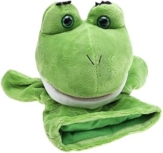 Kisangel Frog Hand Puppets Plush Animal Hand Puppets Animals Hand Puppet Toys Puppets for Kids Plush Animal Toys