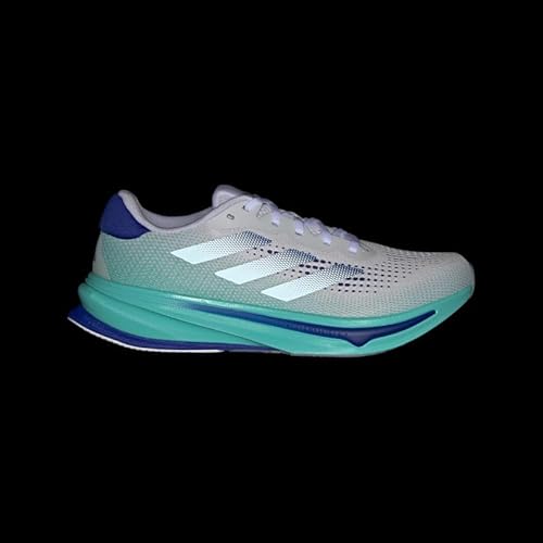 Adidas, Mens, Supernova Rise Running Shoes, White/Lucid Blue/Flash Aqua, 12.5, D - Medium