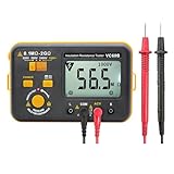 VC60B Digitaler Isolationswiderstandstester Megohmmeter Ohmmeter Megger Meter 2GΩ Widerstand Spannungsmessung AC 750V LCD Display