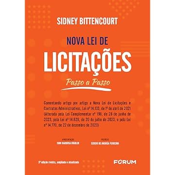 Capa do livro Nova Lei de Licitações Passo a Passo: (Comentando artigo por artigo a Nova Lei de Licitações e Contratos Administrativos, Lei no 14.133, de 1o de ... e pela Lei no 14.628, de 20 de julho de 2023]