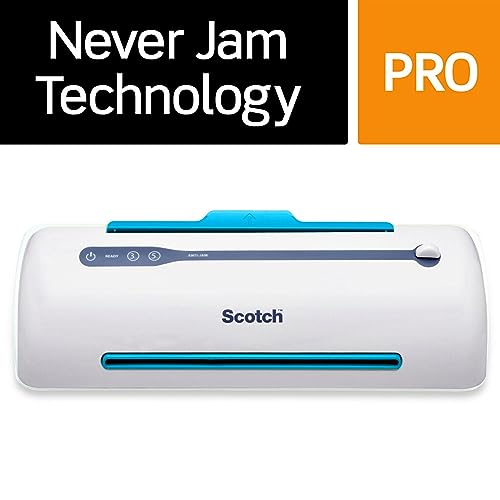 Scotch PRO Thermal Laminator and Pouch Bundle, 2 Roller System, Never Jam Technology Automatically Prevents Misfed Items (TL906) with 200-Pack Scotch Thermal Laminating Pouches - Image 5