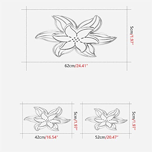 Plafonnier design fleur LED avec éclairage dimmable haute finition
