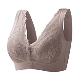 レディース レース 跡が残らない スチールリング ミディアム レディース ラージ タンクトップ ブラ スポーツブラジャー (Coffee, XXXXL)