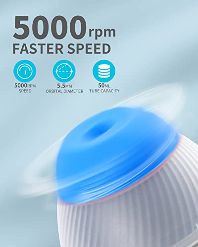 PRECIPETTE 5000rpm Mini Vortex Mixer Schüttler Paint Shaker Mischer 5000UpM Farbschüttler Farbmixer für Acrylfarben Citadelfarben Nagellacke Wimpernkleber Blau&Blau