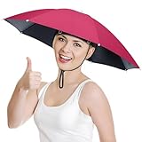 NOUCCI Angelschirm für Erwachsene, Damen und Herren, leichte Sonnen- und Regenkappe mit 8 Rippen,  14,2 g, passend für 53,1 cm - 63,5 cm Köpfe, perfekt für Angeln, Gartenarbeit, Camping, Strand und