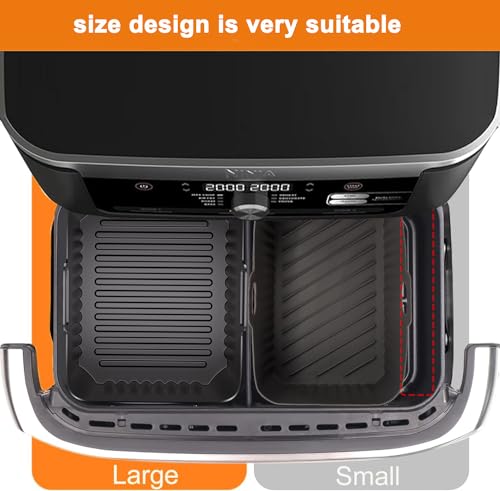 Silicone Liners for Ninja AF500UK, Large Silicone Air Fryer Liners for Ninja Foodi Flex Drawer Air Fryer AF500UK 10.4L, Ninja Af500uk Accessories, Air Fryer Accessories - Image 3