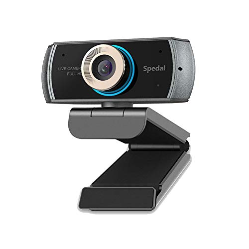 Full HD Webcam 1080P, Streaming USB Web Camera with Built-in Microphone, Computer Video