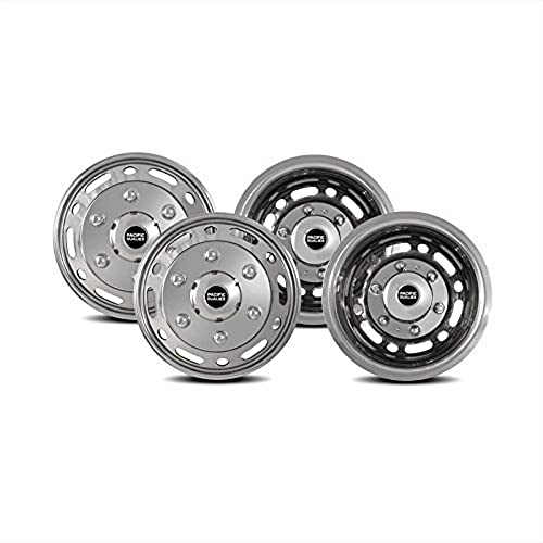 Pacific DUALIES Polished Stainless Steel Wheel Simulator Kit for 2008-2011 Dodge, Mercedes and Freightliner Sprinter Van,44-1608