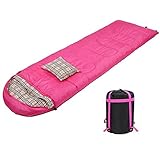 ➤ [Fácil de transportar y limpiar]: cada saco de dormir está equipado con un saco de compresión apto para viajes. El diseño de control de rodadura puede empacar el saco de dormir en un período de tiempo muy corto, lo que hace que el plegado y el almacenamiento sean convenientes y rápidos. Se puede limpiar a mano o lavar a máquina.
