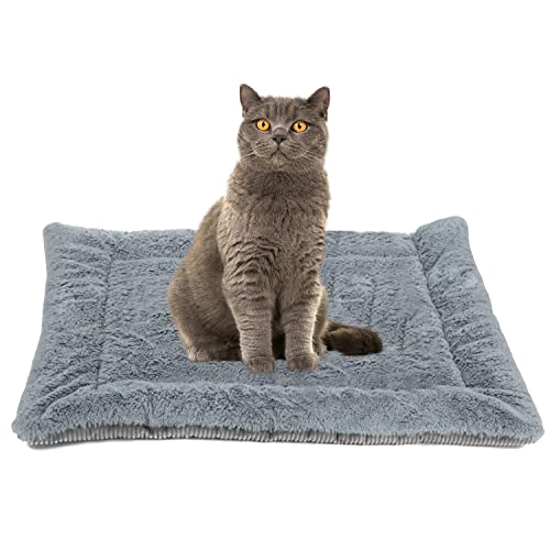 Utapossin Hundematte, Hundebett Weiches und Warmes Matten Katzenkissen Hand Waschbare und Maschinenwaschbare Verdickte Haustiermatten Hundedecke für Katzen und Hunde (Gray) S Cover