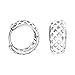 SOFIA MILANI - Damen Ohrringe 925 Silber - Creolen Klein als Gitter - 20863