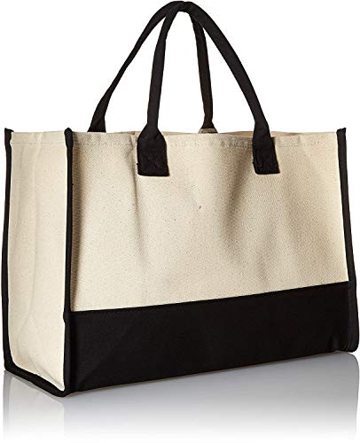 mud pie initial canvas tote