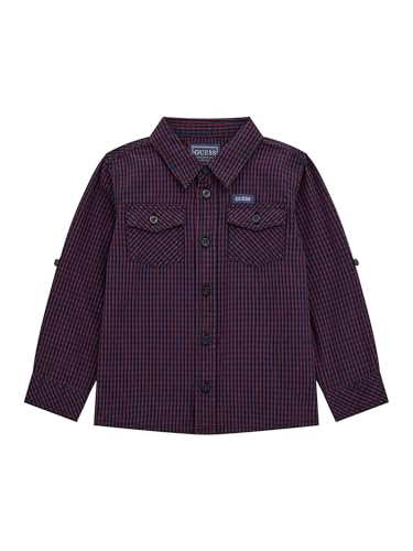 Chemise réglable en popeline Guess vêtement manches longues garçon