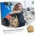 1 Set 2 Pcs Mini Backpack Key Fob Backpacks for Key Rings Keychains Wrist Strap Keychain Loveook Backpck Coin Purse Mini Bag Key Chain Change Purse Pendant Khaki Nylon Cloth