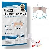 Haslom® 50 Bandelettes Nasales Premium, Améliore la Respiration et l’Oxygénation, Ant...