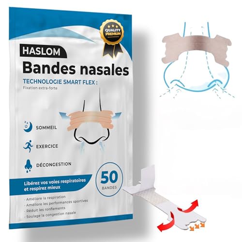 #rémunéré #Amazon<br>(R) 50 Bandelettes Nasales Premium Ameliore la Respiration et l'Oxygenation Anti-Ronflement pour le Sommeil Adherence Maximale pour Sport et Sommeil