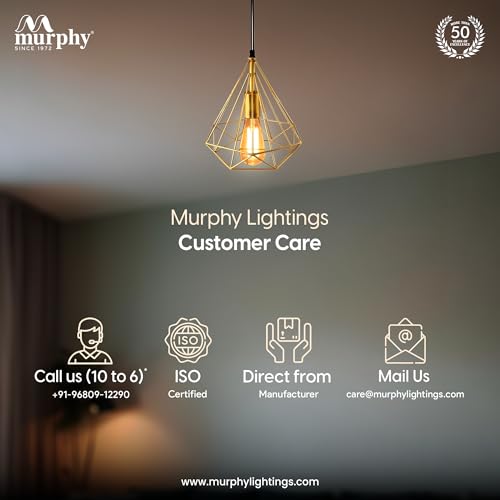 Image of Murphy Designer Single Pendant Hanging Chandelier Light for Dining Room, Home Decor | Indoor Roof Light | Golden Color Antique Vintage Chandelier - Pack of 1 (Bulb Included)