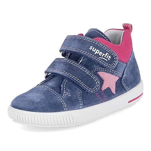 Superfit Jungen Mädchen Moppy Lauflernschuhe Sneaker, BLAU/ROSA, 20 EU