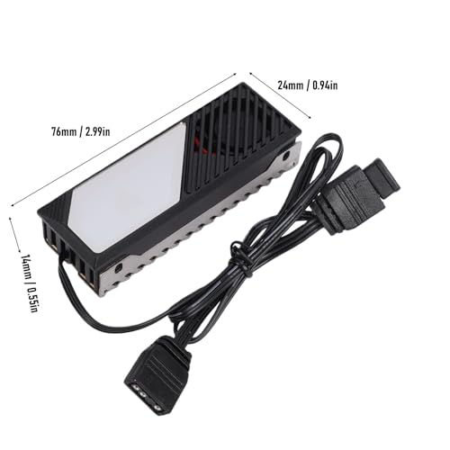 Evita el thermal throttling con el disipador de calor SSD M.2 NVMe con ventilador activo 7