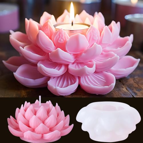 1Pcs 3D Flower Silicone Molds - Multi-Purpose Fondant, Candle, Soap Molds