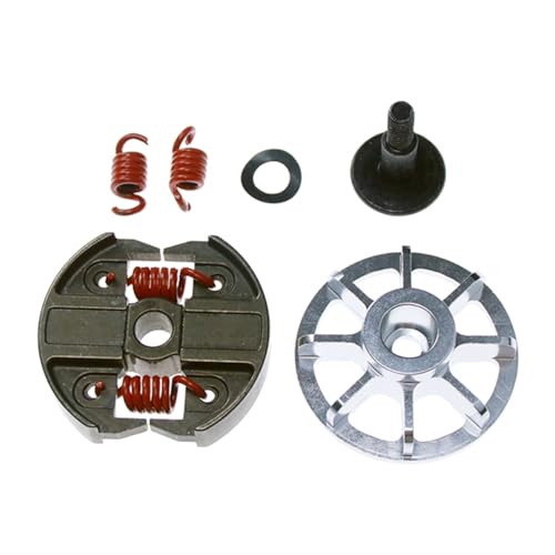 FLMLF Double Spring 8000RPM Clutch & Cooling Holder Kit for Zenoah CY 23CC-71CC Engine for 1/5 Rc HPI ROFUN ROVAN KM Baja LT FG