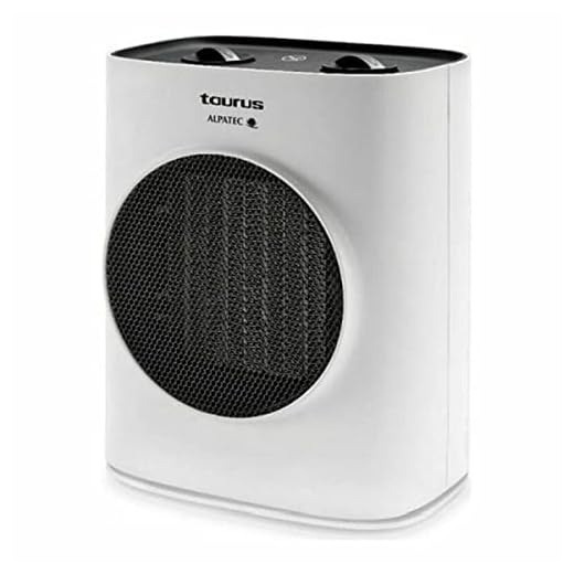 Taurus Alpatec – Tropicano 7CR. Calefactor oscilante con tecnología cerámica PTC System. 1500W. Termostato. 2 intensidades. Silencioso. Antivuelco. Protector térmico.