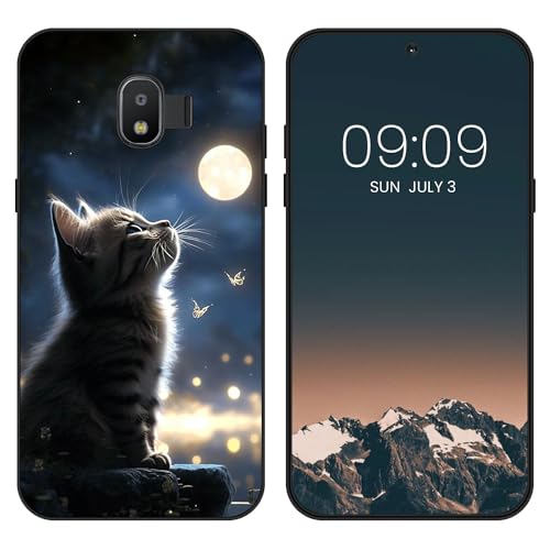 WUACYEAMING Noir Coque pour Samsung Galaxy Grand Prime Pro (2018)/J2 Pro 2018, Haute Qualité TPU...