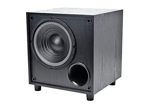 Monoprice 60-Watt Powered Subwoofer - 8 Inch With Auto-On Function, For Studio And Home Theater Black by Monoprice - Image 2
