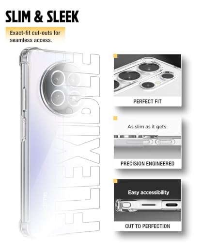 Image of WOW IMAGINE Clear Back Cover for Realme 13 5G | Realme 12 5G | 12X 5G | Narzo 70x 5G | C65 5G | N65 | Shockproof Soft TPU Case | Cushioned Edges for Ultimate Protection Back Cover Case - Transparent