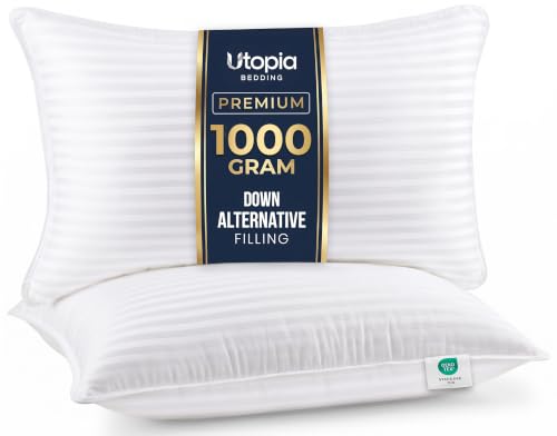 Utopia Bedding Hotel Bed Pillows for Sleeping, Pillows Queen Size Set of 2