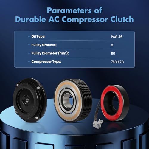 Image of ECCPP AC Compressor Clutch for BMW 335i 435i 535i 640i 740i X5 X6 2010-2019