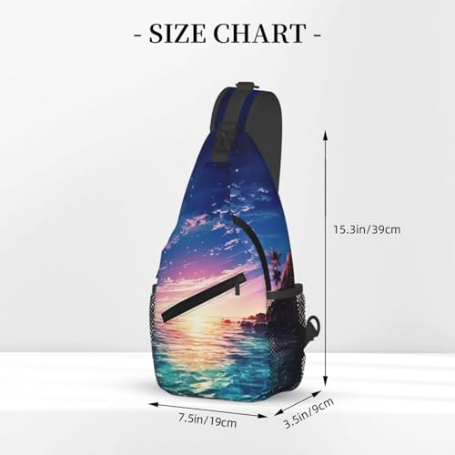 Bolso tipo bandolera para senderismo unisex negro miniatura 3