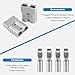 AOWEITOUR 50 Amp Battery Quick Connect/Disconnect Connector,8AWG 1.25FT Battery Cable Connector Kit with Mounting Bracket Waterproof Cap for RV,Truck,Winch (2 PCS)