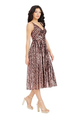 Image of Dress The Population Women's Haley Fit and Flare Midi Dress