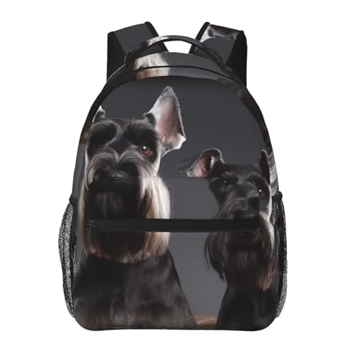 Sac à dos pour ordinateur portable schnauzer léger et pratique