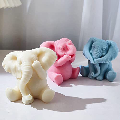Moule en silicone bébé éléphant haute précision pour moulage résine et savon - 7