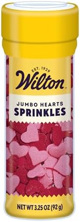 Wilton Jumbo Hearts Sprinkles, 3.25oz